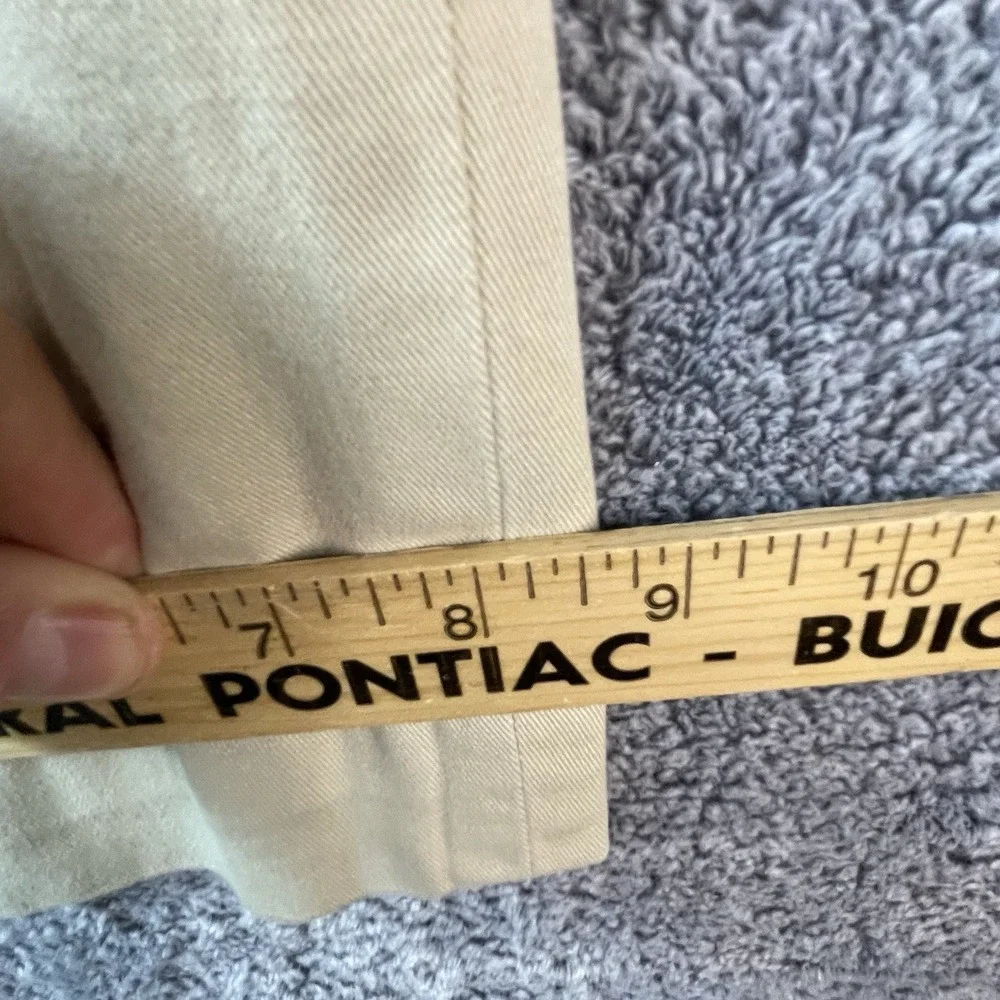 Polo Ralph Lauren Suffield Pants Size 36x32 Beige Flat Front Chino Khakis Preppy